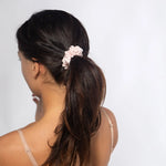Blush Pink Silk Scrunchie - Midi SilkSleek