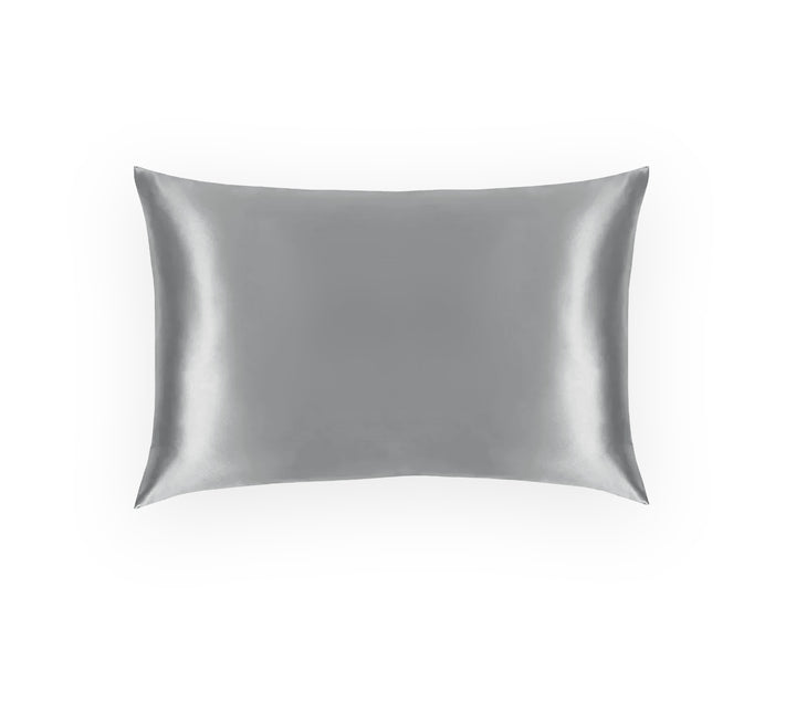 Dark Grey Silk Pillowcase