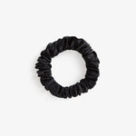 Black Silk Scrunchie - Midi - SilkSleek