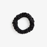 Black Silk Scrunchie - Midi - SilkSleek