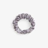 Silver Silk Scrunchie - Midi - SilkSleek