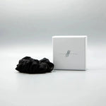 Black Silk Scrunchie 