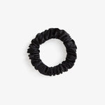 Black Silk Scrunchie - Midi - SilkSleek