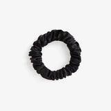 Black Silk Scrunchie - Midi - SilkSleek