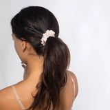 Blush Pink Silk Scrunchie - Midi SilkSleek