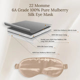 Champagne Silk Sleep Mask - SilkSleek