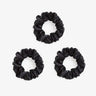 Large Silk Scrunchie Set - Black - SilkSleek