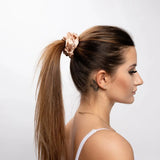Rose Gold Silk Scrunchie