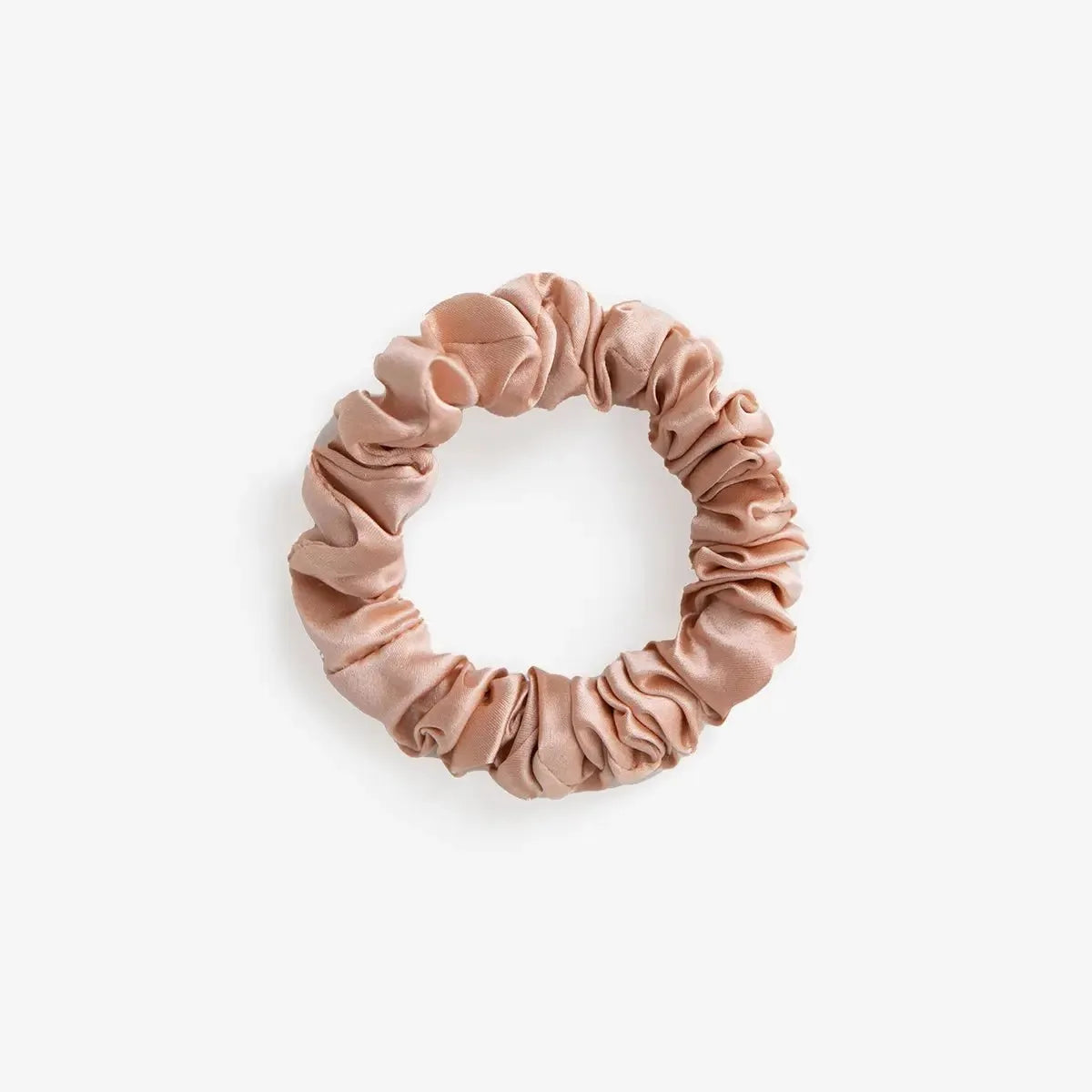 Rose Gold Silk Scrunchie - Midi - SilkSleek