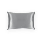 Silver silk pillowcase