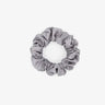 Silver Silk Scrunchie - Large - SilkSleek