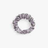 Silver Silk Scrunchie - Midi - SilkSleek