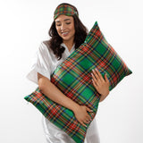 Tartan Green Silk Pillowcase