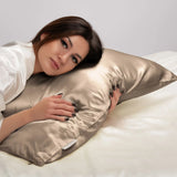 Taupe silk pillowcase uk