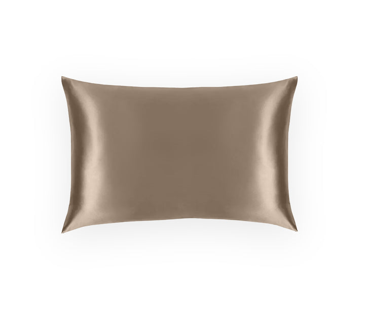 Taupe Silk Pillowcase