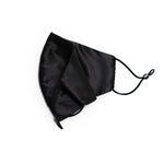 Pure Mulberry SILK Face Mask With Nose Wire - Black - SilkSleek