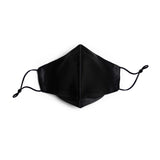 Pure Mulberry SILK Face Mask With Nose Wire - Black - SilkSleek