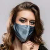 Pure Mulberry SILK Face Mask With Nose Wire - Duck Green - SilkSleek