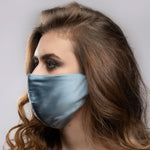 Pure Mulberry SILK Face Mask With Nose Wire - Duck Green - SilkSleek