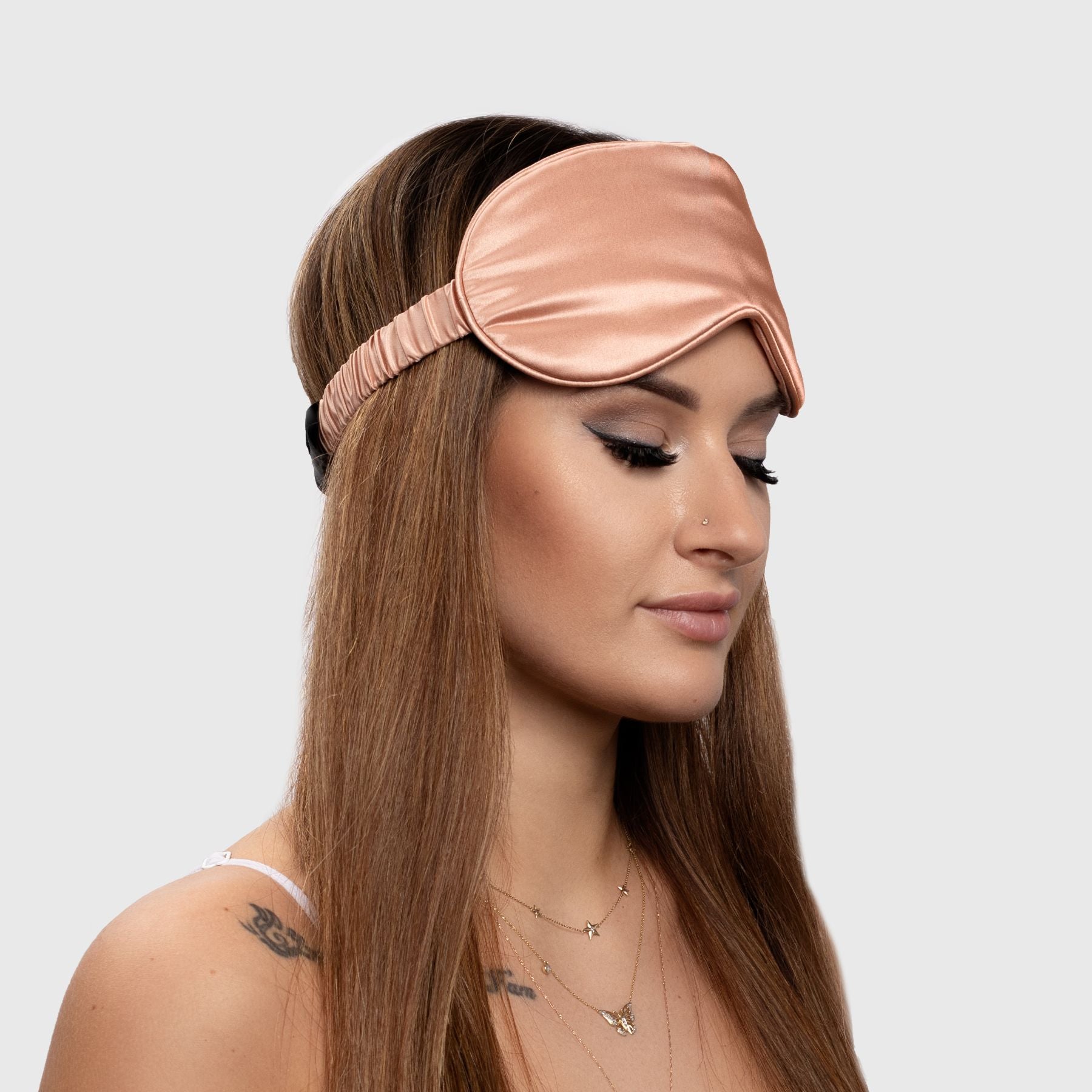 Rose Gold Silk Sleep Mask