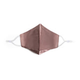 Pure Mulberry SILK Face Mask With Nose Wire -  Dusty Pink - SilkSleek