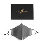 Pure Mulberry SILK Face Mask With Nose Wire - Silver - SilkSleek