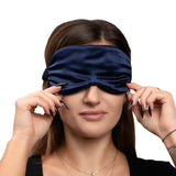 Navy Silk Sleep Mask