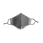 Pure Mulberry SILK Face Mask With Nose Wire - Silver - SilkSleek