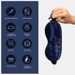 Navy Silk Sleep Mask
