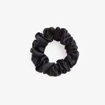 Black Silk Scrunchie - Large - SilkSleek