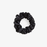 Black Silk Scrunchie - Large - SilkSleek