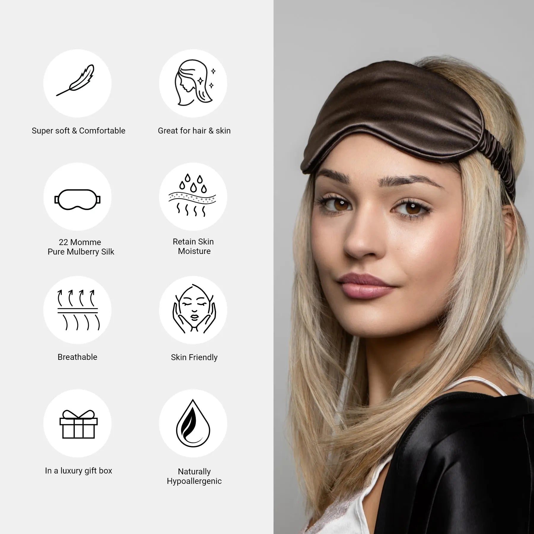 Chocolate Silk Sleep Mask