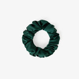 Emerald Silk Scrunchie - Large - SilkSleek