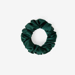 Emerald Silk Scrunchie - Large - SilkSleek