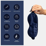 Navy Silk Sleep Mask