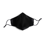Pure Mulberry SILK Face Mask With Nose Wire - Black - SilkSleek
