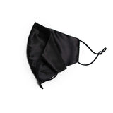 Pure Mulberry SILK Face Mask With Nose Wire - Black - SilkSleek