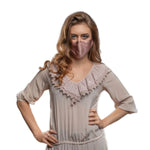 Pure Mulberry SILK Face Mask With Nose Wire -  Dusty Pink - SilkSleek