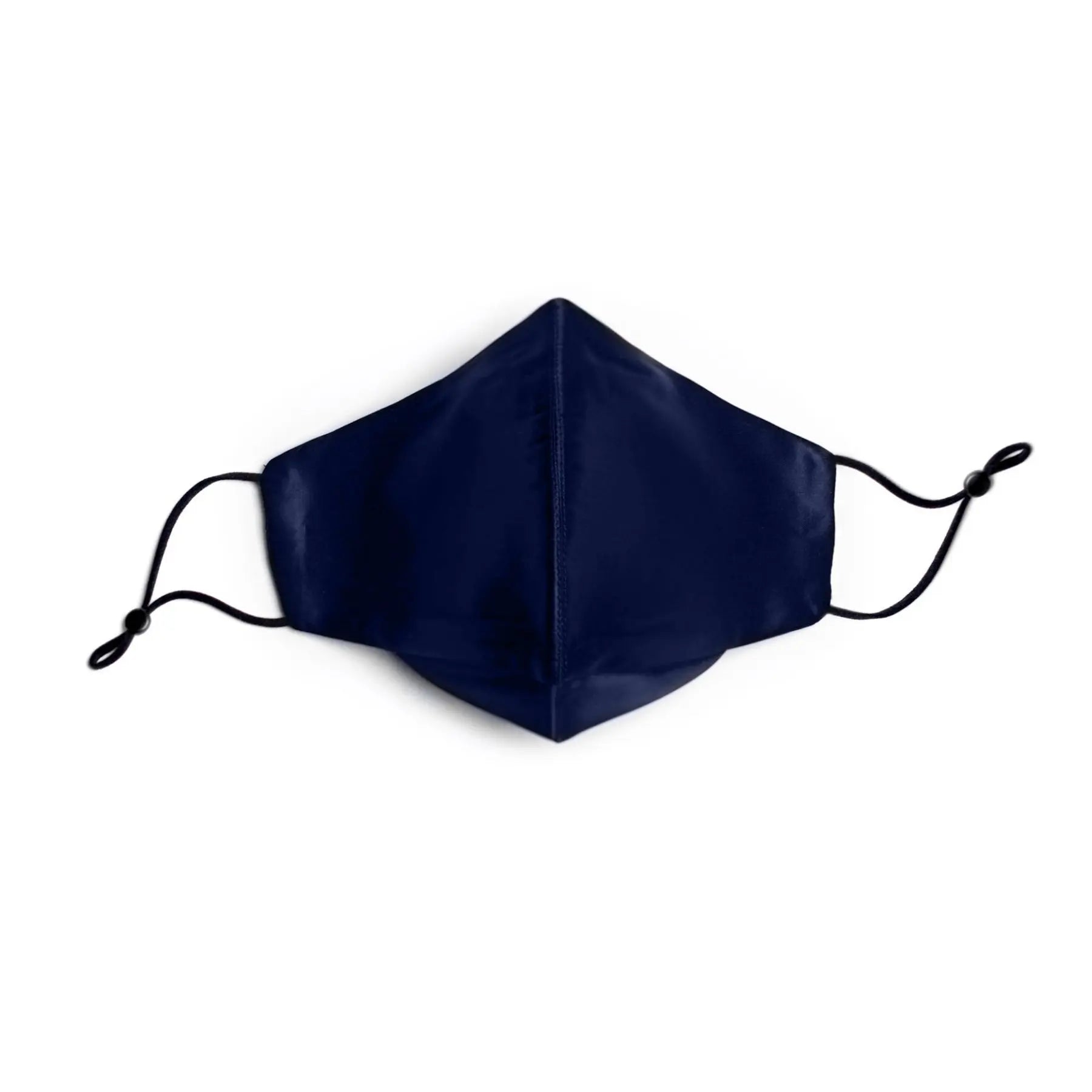 Pure Mulberry SILK Face Mask With Nose Wire -  Navy Blue - SilkSleek