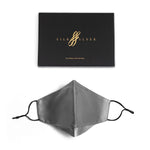 Pure Mulberry SILK Face Mask With Nose Wire - Silver - SilkSleek