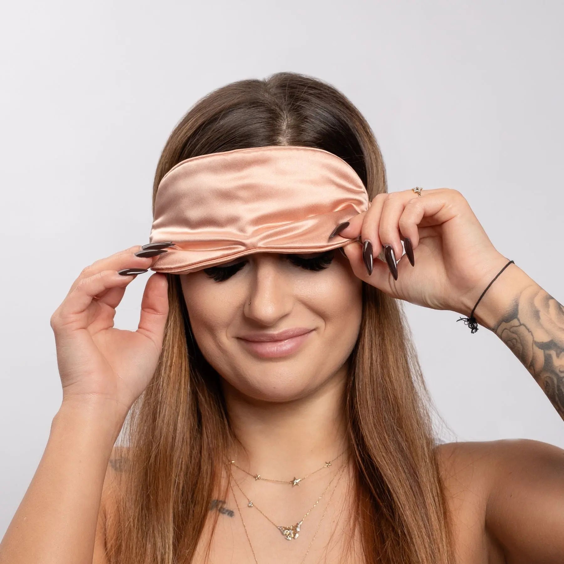 Rose Gold Silk Sleep Mask
