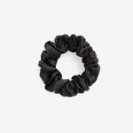 Black Silk Scrunchie - Large - SilkSleek