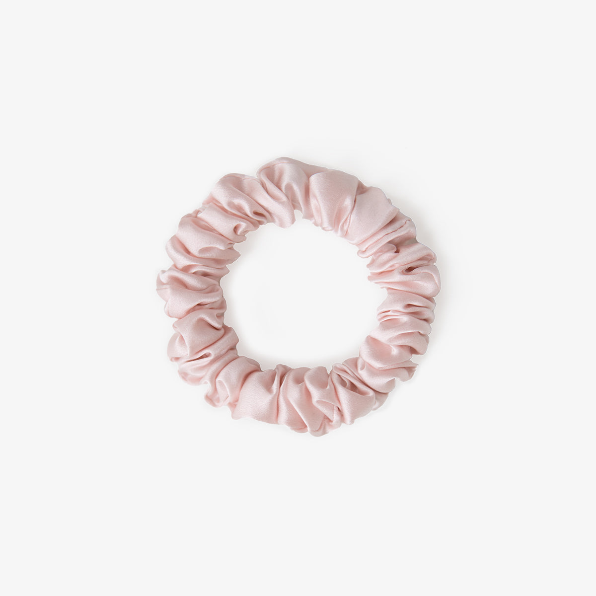 Barley Blush Silk Scrunchie - Midi - SilkSleek